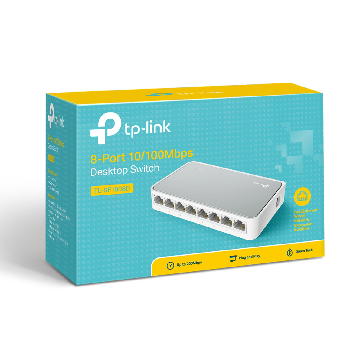 TP-LINK TL-SF1008D V9 8-Port 10-100Mbps Desktop Switch 2